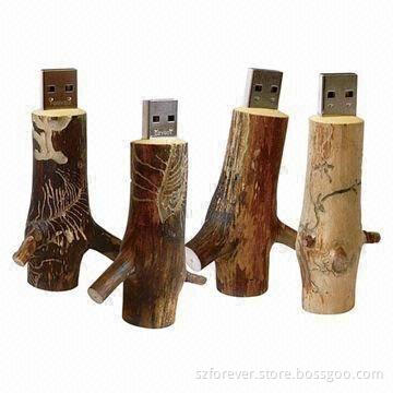 Eco-friendly Trunk-shaped USB Flash Drives with 1/2/4/8/16/32GB Capacity and Engraved/Printed Logo